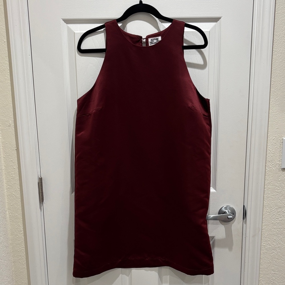 Future Collective Burgandy Sleeveless Dress